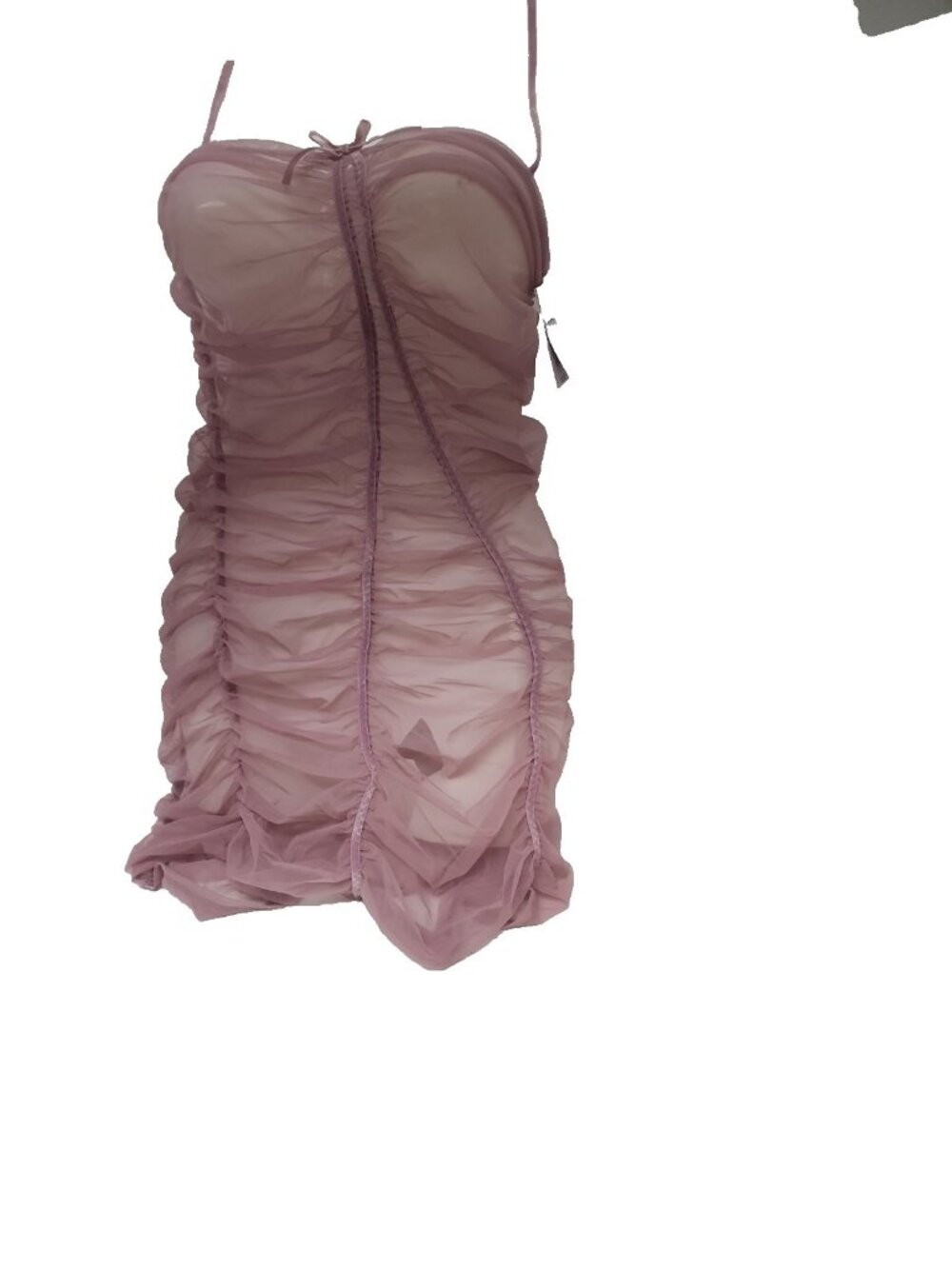 Auden Women's Mesh Lingerie Slip Dress Style# 2MM023 Mauve Size XS New!!!